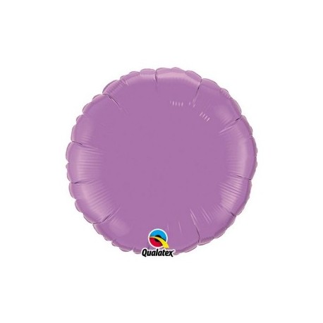 lilas rond mylar 45 cm vendu non gonflé