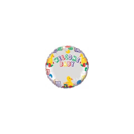 Welcome baby à personnaliser ballon mylar 45 cm non gonflé