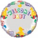 Welcome baby à personnaliser ballon mylar 45 cm non gonflé