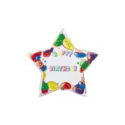 etoile happy birthday à personnaliser ballon mylar 90 cm non gonflé