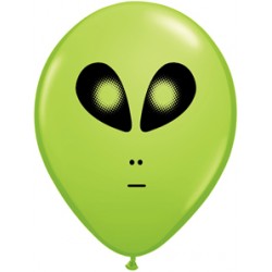 ballon tête space allien 12.5 cm qualatex par 10
