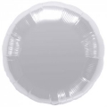 ballon mylar métal rond argent 45 cm à plat