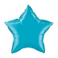 étoile turquoise qualatex 50 cm 