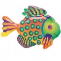 ° Poisson 23 cm avec coupelle et tige ballon mylar