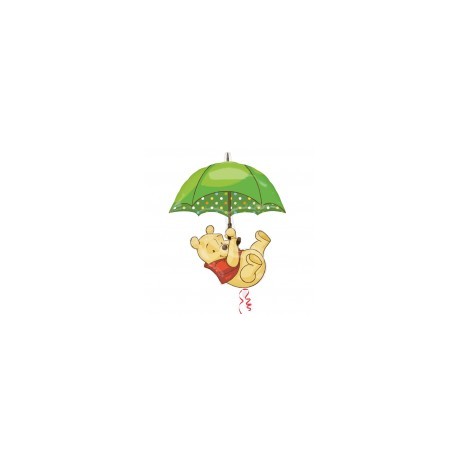 Winnie et parapluie ballon mylar