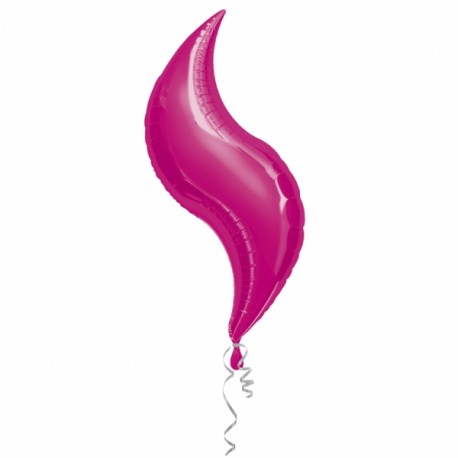 curve fuschia 71 cm mylar