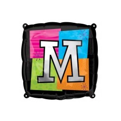 LETTRE M ballon mylar