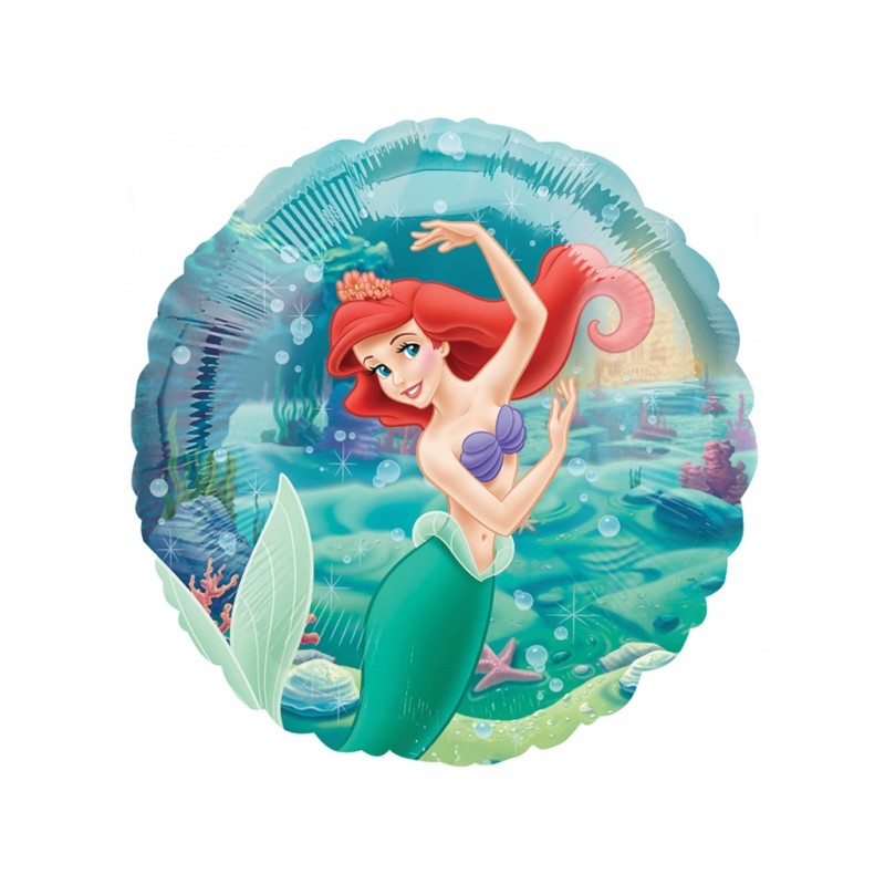 Ariel princesse sirène ballon métal