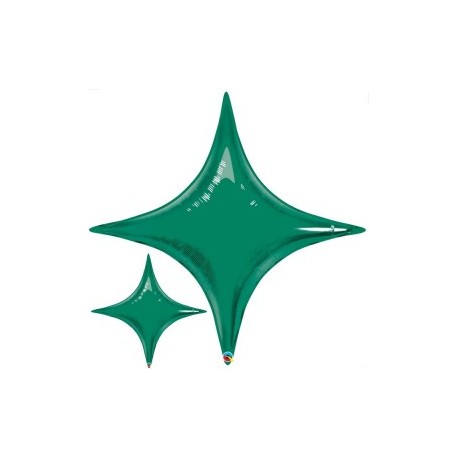 star point ballon mylar vert 100 cm