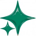 star point ballon mylar vert 100 cm