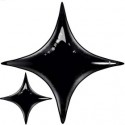 star point ballon mylar noir 100 cm