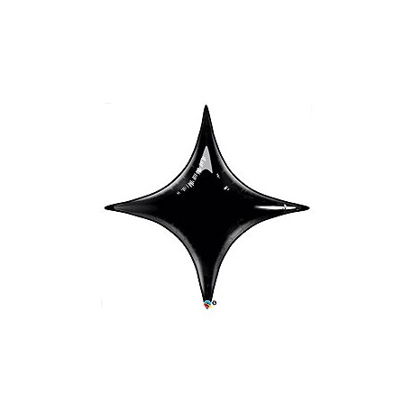 star point ballon mylar noir 50 cm