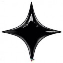 star point ballon mylar noir 50 cm