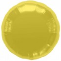 ballon mylar métal rond or 45 cm à plat