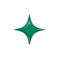 star point ballon mylar vert 50 cm