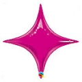 star point ballon mylar fuschia 50 cm