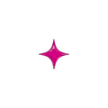 star point ballon mylar fuschia 50 cm