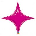 star point ballon mylar fuschia 50 cm