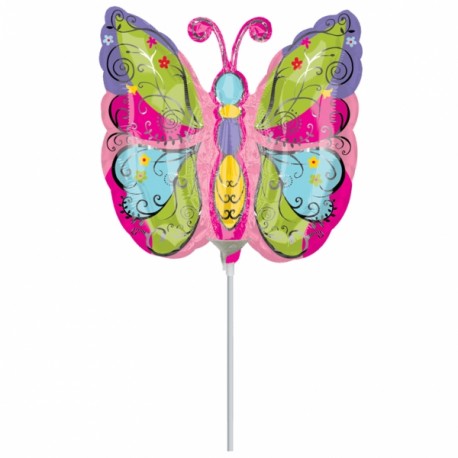 papillon 34 cm non gonflé (air sur tige)