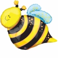 ballon mini abeille smile 40 cm non gonflé (air sur tige)07718 Papillons mylar