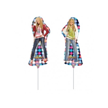 Hannah Montana ballons mini mylar air vendu non gonflé avec tige