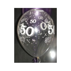 50 cristal transparent 28 cm de diamètre qualatex