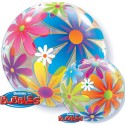 bubble ballon funky flowers 56cm