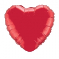 1 ballon mylar métal 45 cm coeur rouge Qualatex