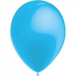 BLEU CIEL ballons PERLE METAL 25 cm diamètre POCHE DE 100