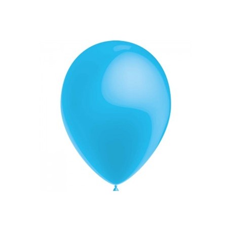 BLEU CIEL ballons PERLE METAL 25 cm diamètre POCHE DE 100