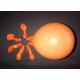 orange ballons standard opaque 13.5 cm poche de 100