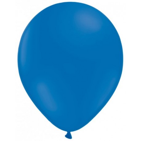 100 ballons bleu roi standard 14 cm