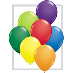 25 ballons qualatex 28 cm opaque assortis carnaval