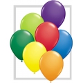 25 ballons qualatex 28 cm opaque assortis carnaval