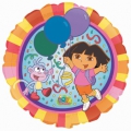 Dora et Babouche ballon mylar rond 45 cm