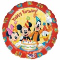 ° Mickey Happy birthday ballon mylar rond