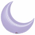 LUNE LILAS 43 CM BALLON MYLAR