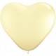 ballons latex coeur 42 cm ivoire