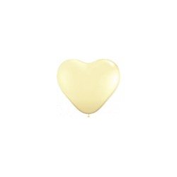 ballons latex coeur 42 cm ivoire