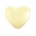 ballons latex coeur 42 cm ivoire