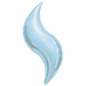 Curve ballons mylar pastel bleu 107 cm