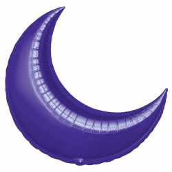 Croissant lune violet 88 cm mylar 