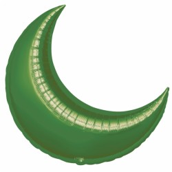 Croissant lune vert 88 cm mylar 
