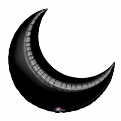 Croissant lune noir 88 cm mylar 