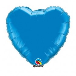 micro coeur bleu 10 cm non gonflé 