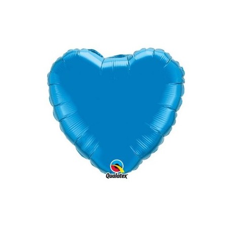 micro coeur bleu 10 cm non gonflé 