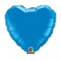 micro coeur bleu 10 cm non gonflé 