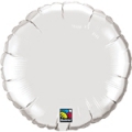 mylar rond argent 23 cm de diamètre