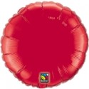 mylar rond rouge 23 cm de diamètre