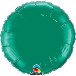 mylar rond vert emeraude 23 cm de diamètre